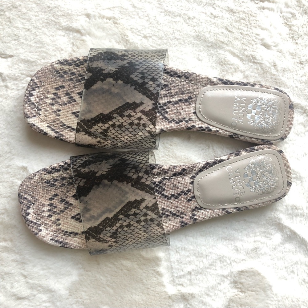 Vince Camuto Snake Print Slides - image 4
